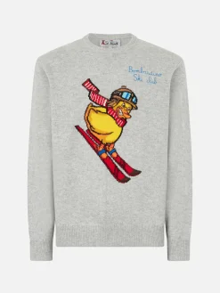 Maglione da uomo girocollo con stampa jacquard Crypto Ducky | EDIZIONE SPECIALE CRYPTO PUPPETS