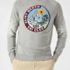 Maglione da uomo mezzo dolcevita con jacquard nordico