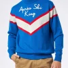 Maglione da uomo mezzo dolcevita con ricamo Après Ski King