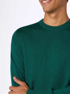 Maglione da uomo Regent in lana merino verde britannico