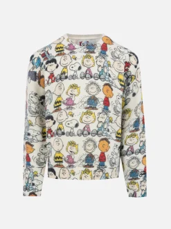 Maglione girocollo bianco da bambino Douglas con stampa della squadra Peanuts | SNOOPY PEANUTS SPECIAL EDITION