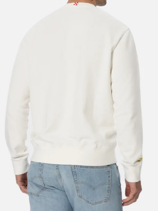 Man blue navy sweatshirt Soho with Non sono bello, piaccioo! embroidery | VACANZE DI NATALE SPECIAL EDITION