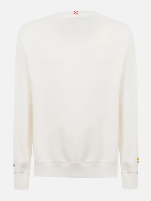 Man blue navy sweatshirt Soho with Non sono bello, piaccioo! embroidery | VACANZE DI NATALE SPECIAL EDITION