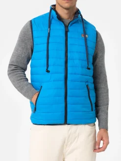 Man bluette padded vest Aspen