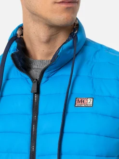 Man bluette padded vest Aspen