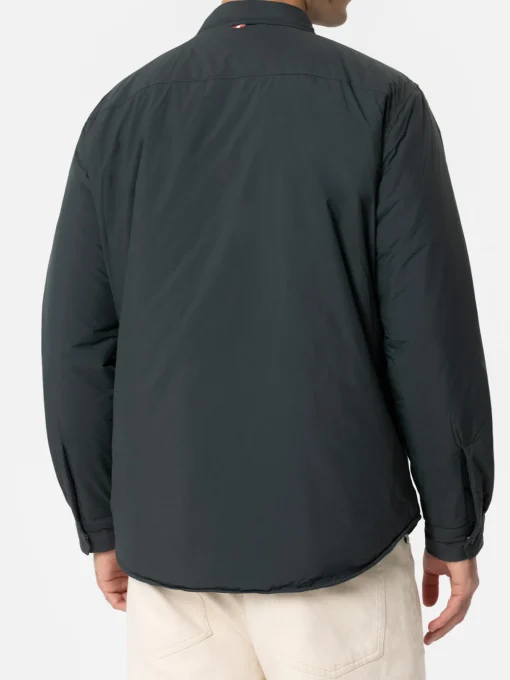 Man British green overshirt Chalet with St. Barth embroidery