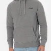 Man mélange grey sweatshirt Tribeca with St. Barth embroidery