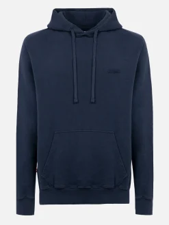 Man navy blue sweatshirt Tribeca with St. Barth embroidery