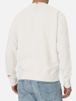 Man off-white sweatshirt Soho with Vacanze di Natale logo print | VACANZE DI NATALE SPECIAL EDITION
