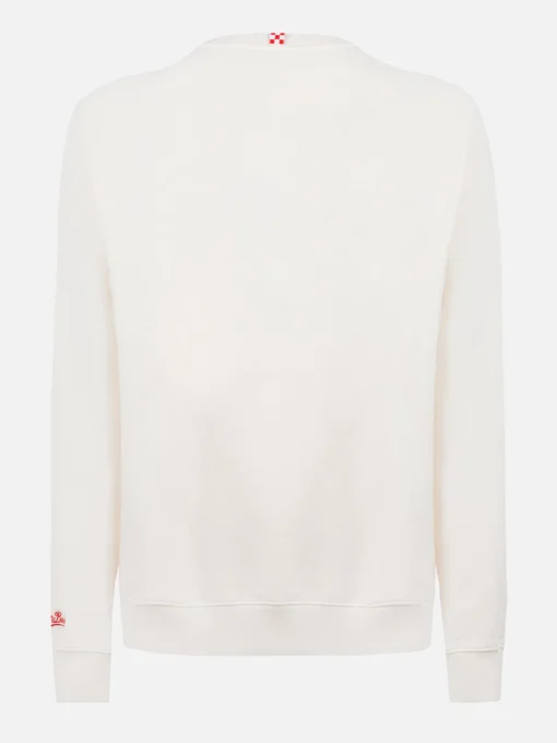 Man off-white sweatshirt Soho with Vacanze di Natale logo print | VACANZE DI NATALE SPECIAL EDITION