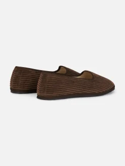 Mocassini pantofola da donna in velluto a coste | MY CHALOM SPECIAL EDITION