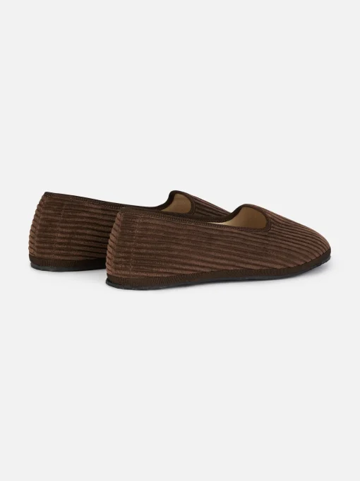 Mocassini pantofola da donna in velluto a coste | MY CHALOM SPECIAL EDITION