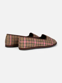 Mocassino pantofola da donna pied de poule | MY CHALOM SPECIAL EDITION
