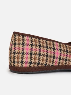 Mocassino pantofola da donna pied de poule | MY CHALOM SPECIAL EDITION