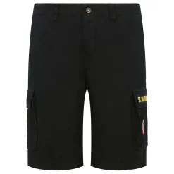 Pantaloncini cargo in cotone blu