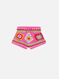Pantaloncini da bambina all'uncinetto