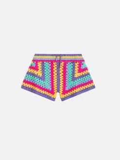 Pantaloncini da bambina all'uncinetto