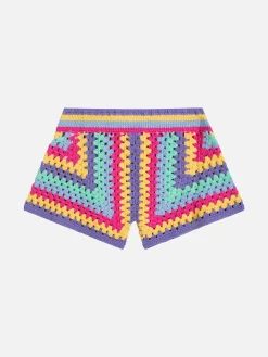 Pantaloncini da bambina all'uncinetto