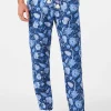 Pantalone da uomo in lino stampa floreale