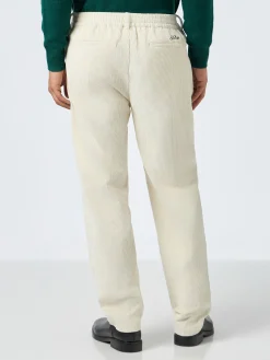 Pantaloni da uomo in velluto a coste bianco sporco Fuji