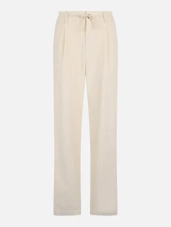 Pantaloni da uomo in velluto a coste bianco sporco Fuji