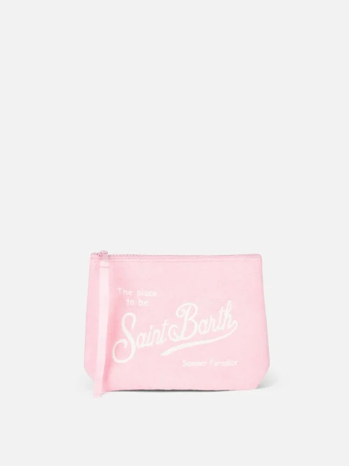 Pochette Aline in spugna rosa