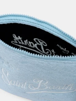 Pochette Aline in spugna azzurra