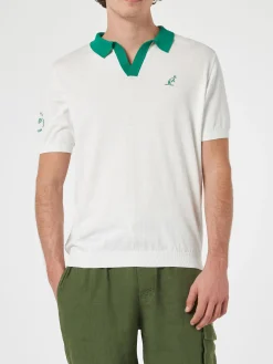 Polo da uomo in maglia color panna Newcomb | AUSTRALIAN BRAND SPECIAL EDITION