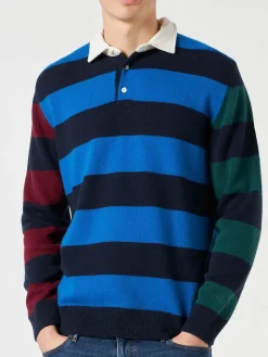 Polo in maglia a righe