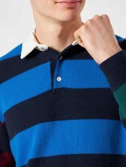 Polo in maglia a righe