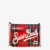 Pouch a tracolla in tartan rosso parisienne