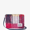 Pouch coperta a tracolla Parisienne con sfumature rosa e grigie