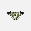 Slip da bagno da bambina con stampa tropicale