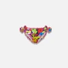 Slip da bagno da bambina con stampa caramelle
