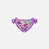 Slip da bagno da bambina con stampa fiori