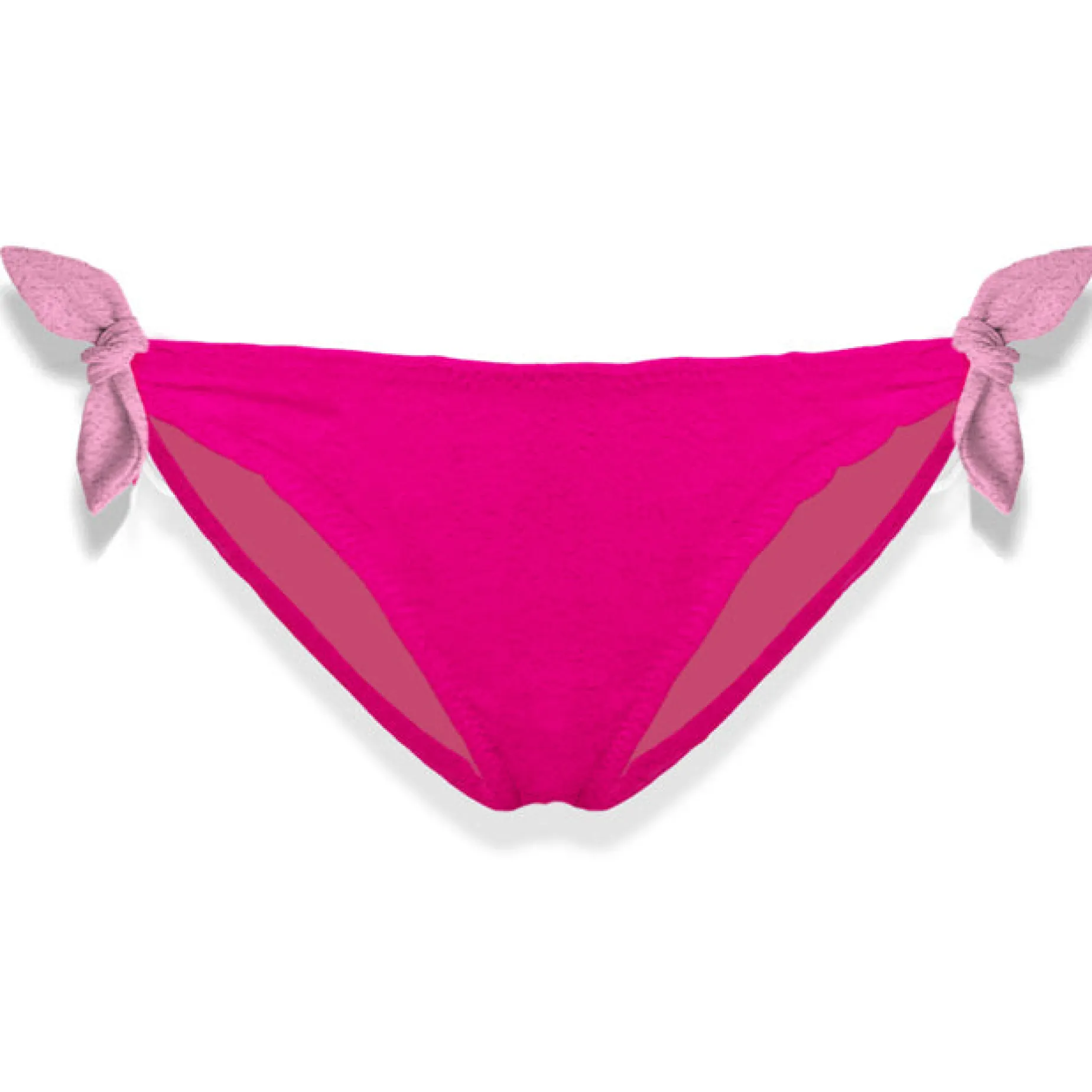 Slip da bagno da bambina fucsia con ricamo