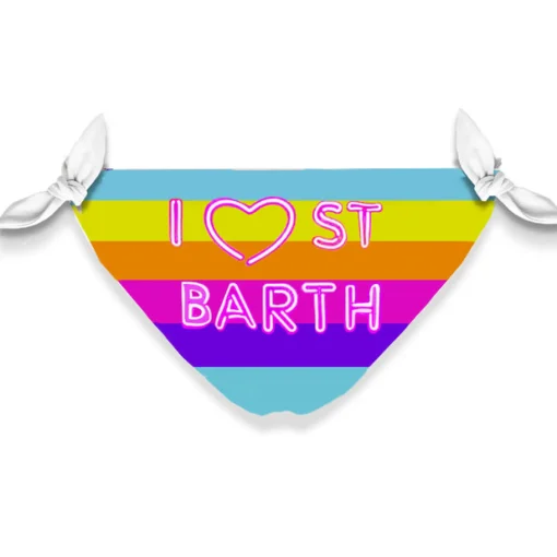 Slip da bagno da bambina stampa arcobaleno