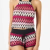 Top da donna chevron