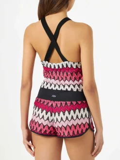 Top da donna chevron