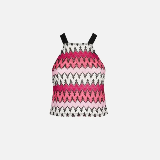 Top da donna chevron