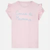 T-shirt da bambina con ricamo Cocca di mamma