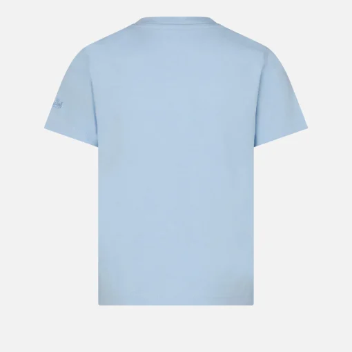 T-shirt da bambina con ricamo Lost in St. Barth