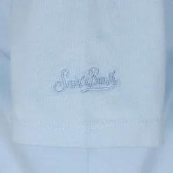 T-shirt da bambina con ricamo Lost in St. Barth