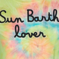 T-shirt da bambina con ricamo Sun Barth lover