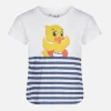 T-shirt da bambina con stampa papere
