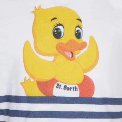 T-shirt da bambina con stampa papere