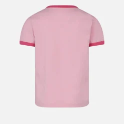 T-shirt da bambina in cotone con stampa St. Barth