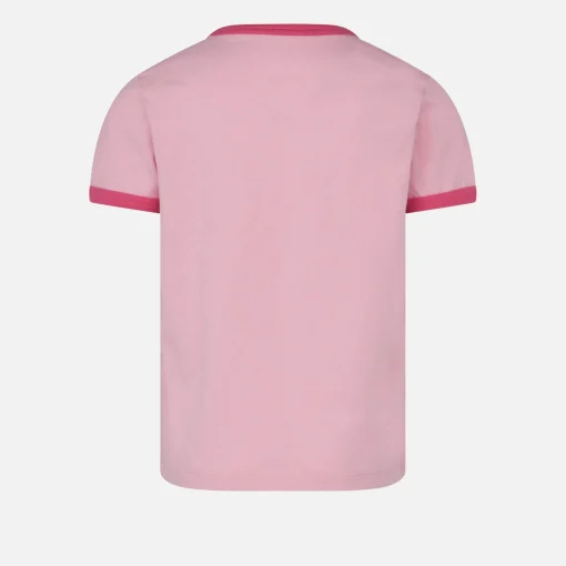 T-shirt da bambina in cotone con stampa St. Barth