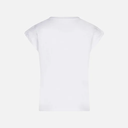 T-shirt da bambina in cotone con stampa Saint Barth