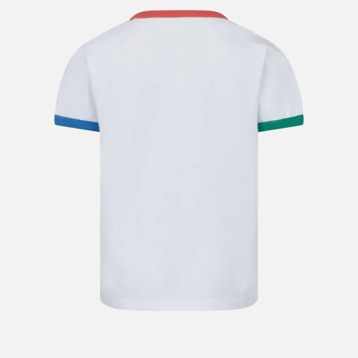 T-shirt da bambina in cotone con ricamo